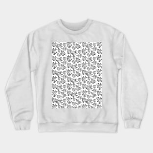 Black and white fireworks pattern Crewneck Sweatshirt